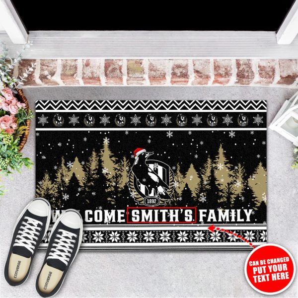 Personalized Collingwood FC Rubber Base Doormat - TANTN 2495