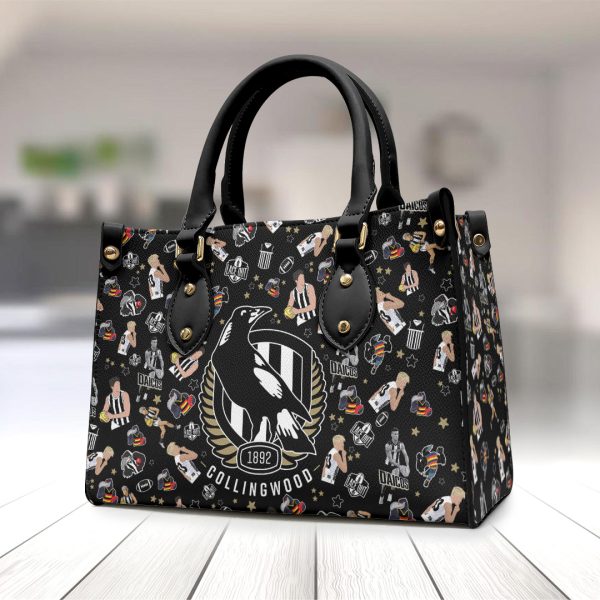 Collingwood FC Leather HandBag - TANTN 2555