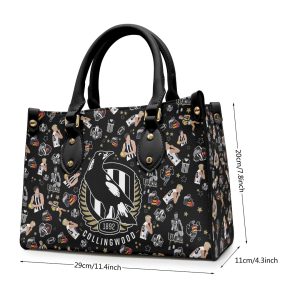 Collingwood FC Leather HandBag - TANTN 2555