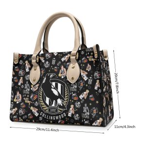 Collingwood FC Leather HandBag - TANTN 2555