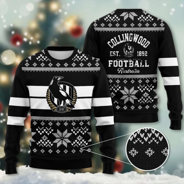 Collingwood FC 3D Ugly Sweater - TANTN 2573