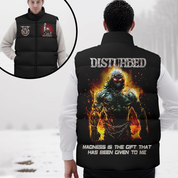 Disturbed 2D Sleeveless Jacket - VANDH 997