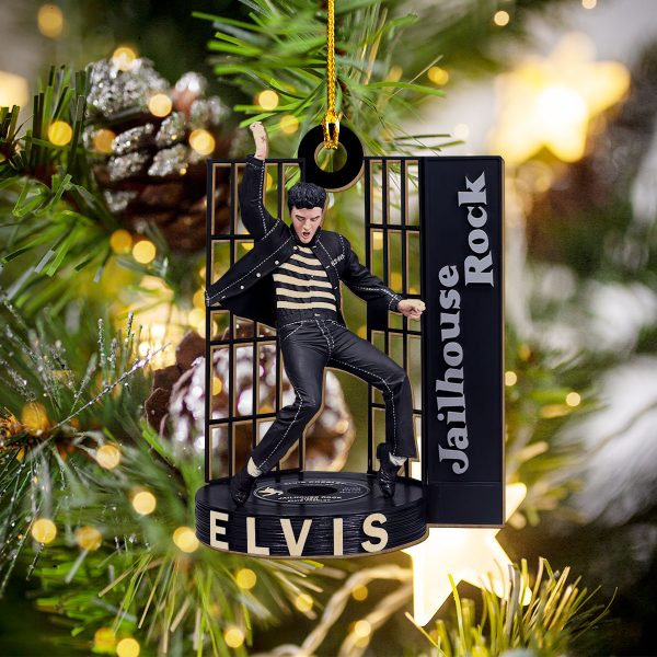 Elvis Presley 2-Side Printed Acrylic Ornament - VANDH 995