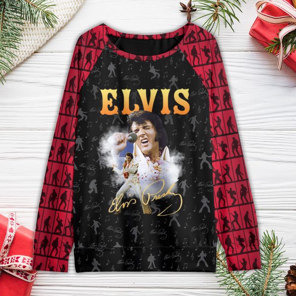 Elvis Presley Round Neck Raglan Sleeve Sweatshirt – VANDH 963