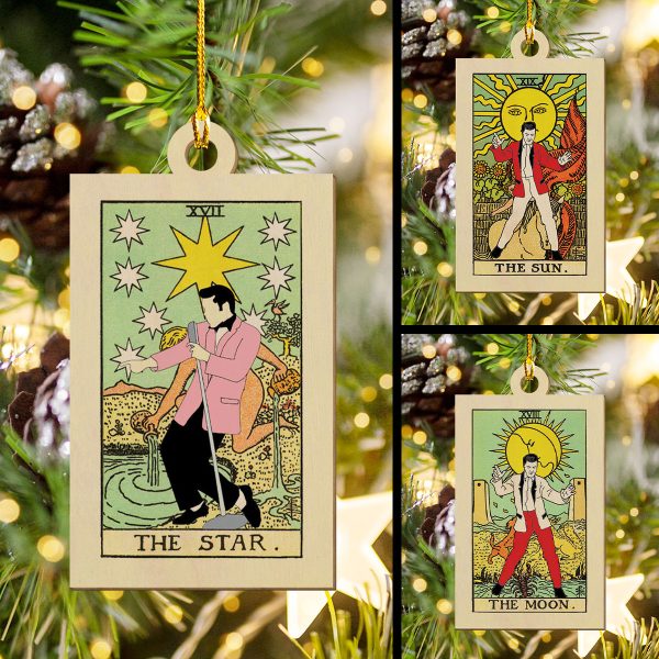 3PCS Elvis Presley Printed Wood Ornament - VANDH 1059