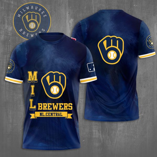 Milwaukee Brewers 3D Apparel - NGHIAVT 0658