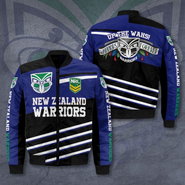 New Zealand Warriors 3D Bomber Jacket - VANDH 1061