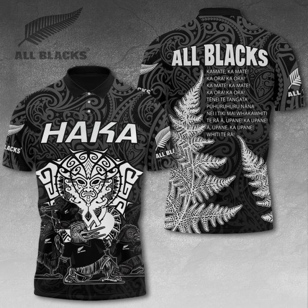 New Zealand National Rugby Union Team All Blacks 3D Apparel - VANDH 1027