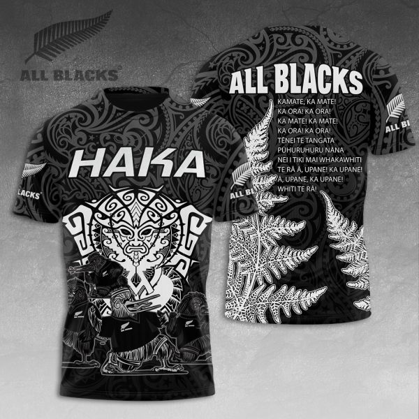 New Zealand National Rugby Union Team All Blacks 3D Apparel - VANDH 1027