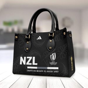 New Zealand National Rugby Union Team All Blacks Leather HandBag - TANTN 2437