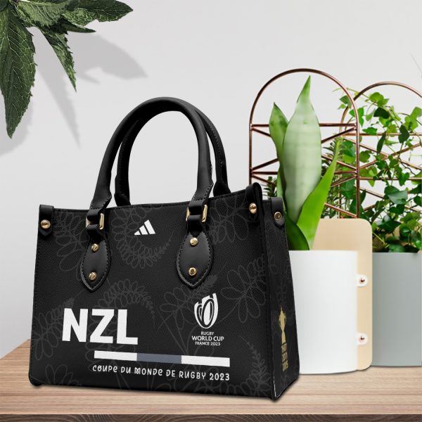 New Zealand National Rugby Union Team All Blacks Leather HandBag - TANTN 2437