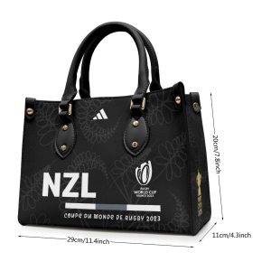 New Zealand National Rugby Union Team All Blacks Leather HandBag - TANTN 2437