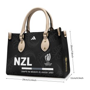 New Zealand National Rugby Union Team All Blacks Leather HandBag - TANTN 2437