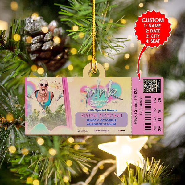 Personalized P!nk 2-Side Printed Ornament – VANDH 955