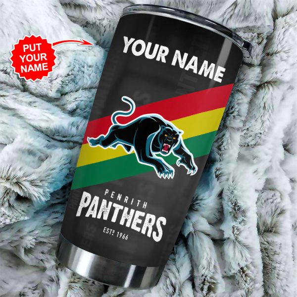 Personalized Penrith Panthers Tumbler Cup - VANDH 1134