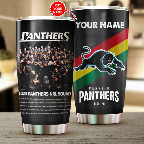 Personalized Penrith Panthers Tumbler Cup - VANDH 1134