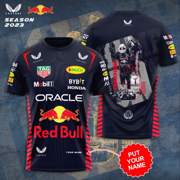 Personalized Red Bull Racing F1 3D Apparel - TANTN 2523