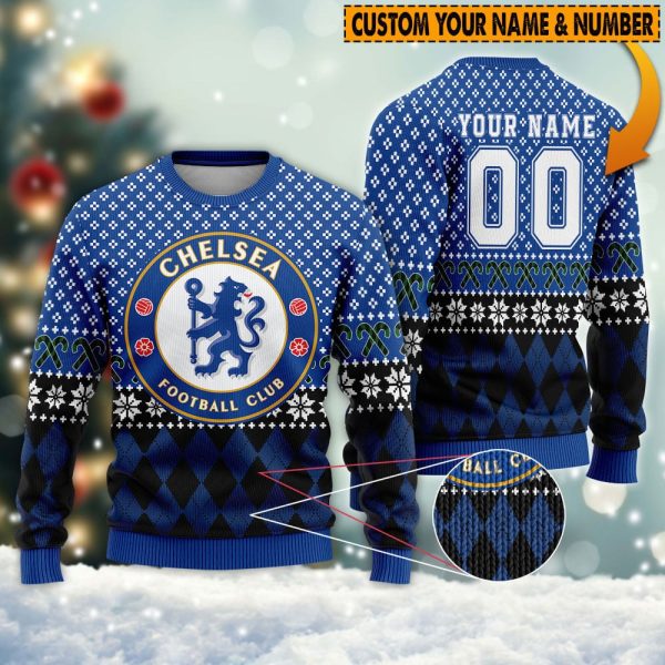 Personalized Chelsea 3D Ugly Sweater - TANTN 2462