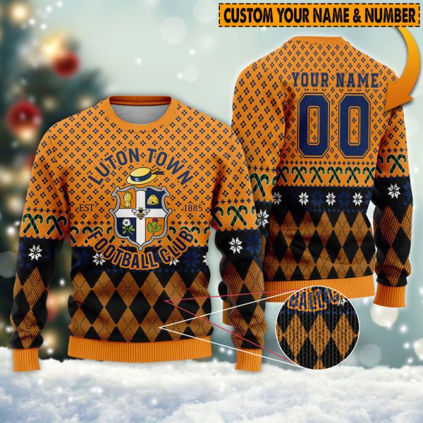 Personalized Luton Town 3D Ugly Sweater - TANTN 2475