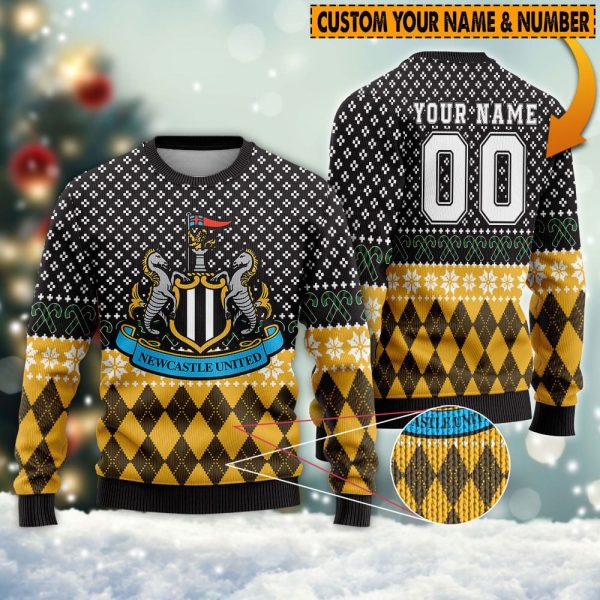 Personalized Newcastle United 3D Ugly Sweater - TANTN 2477