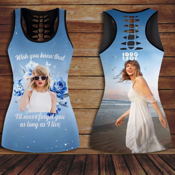 Taylor Swift Hollow Tank Top Leggings - VANDH 1105