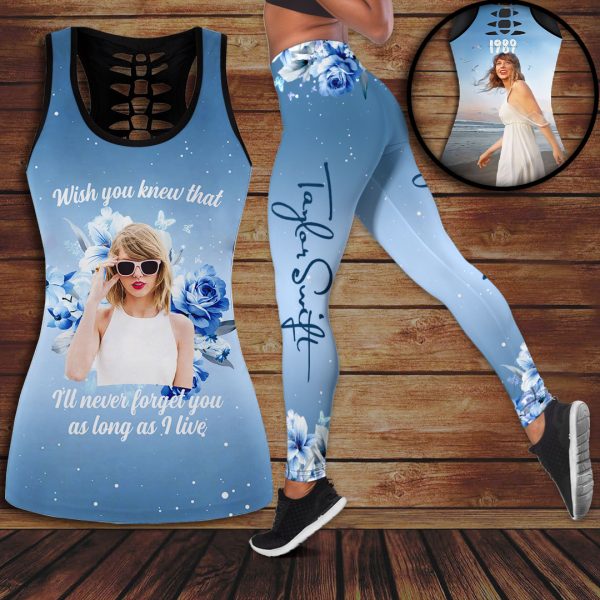 Taylor Swift Hollow Tank Top Leggings - VANDH 1105