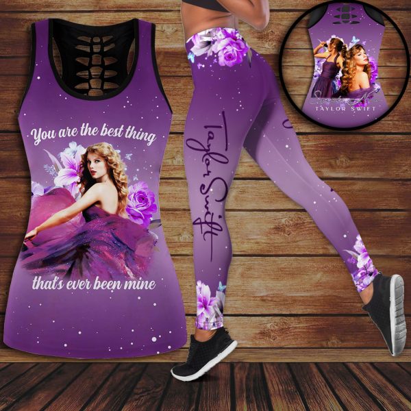 Taylor Swift Hollow Tank Top Leggings - VANDH 1118