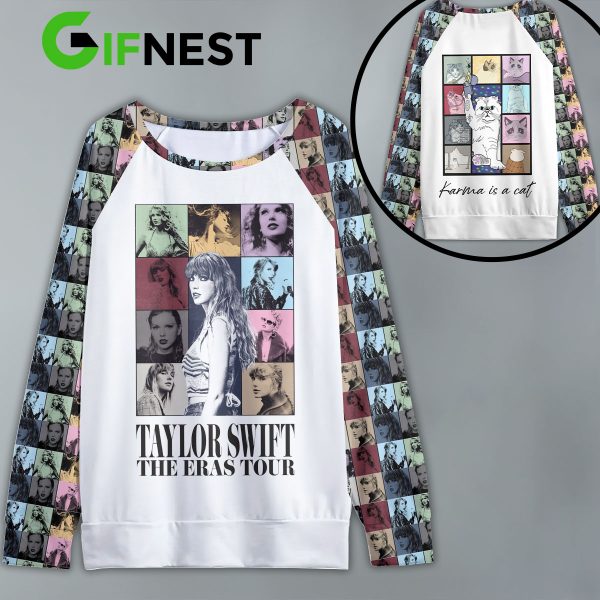 Taylor Swift Round Neck Raglan Sleeve Sweatshirt – VANDH 954