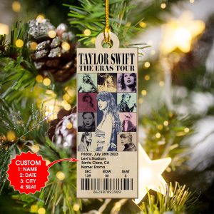 Personalized Taylor Swift 2-Side Printed Ornament - VANDH 948