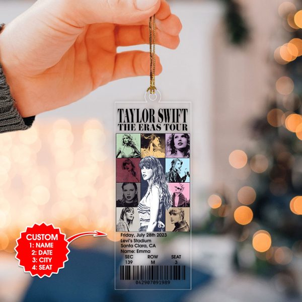 Personalized Taylor Swift 2-Side Printed Ornament - VANDH 948