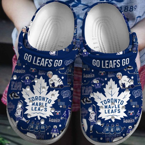 Toronto Maple Leafs Custom Crocs - VANDH 1019