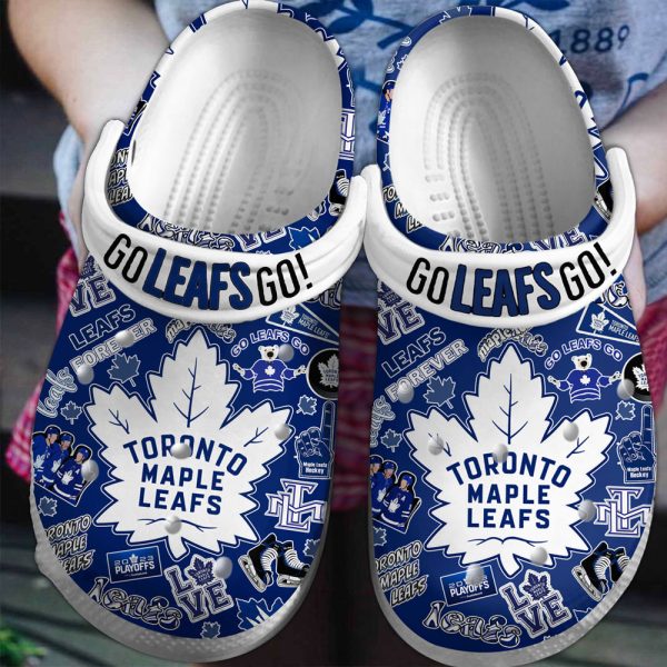 Toronto Maple Leafs Custom Crocs - VANDH 1019