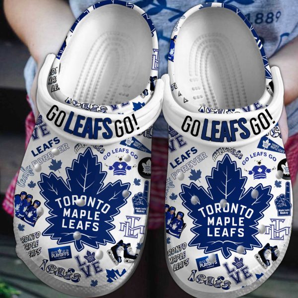 Toronto Maple Leafs Custom Crocs - VANDH 1019