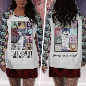 Taylor Swift Round Neck Raglan Sleeve Sweatshirt – VANDH 954