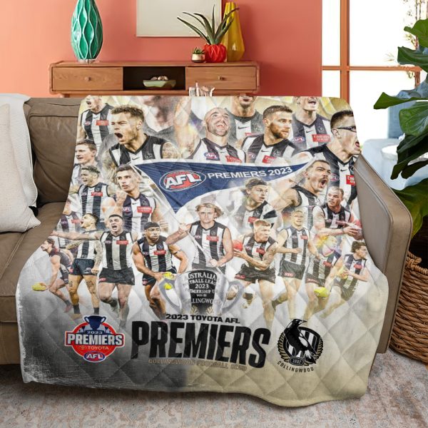 2023 AFL Premiers Collingwood FC Quilt Blanket - VANDH 1150