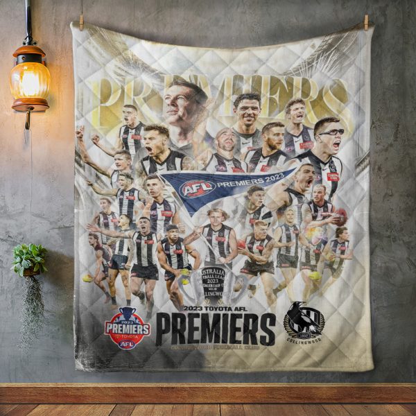 2023 AFL Premiers Collingwood FC Quilt Blanket - VANDH 1150