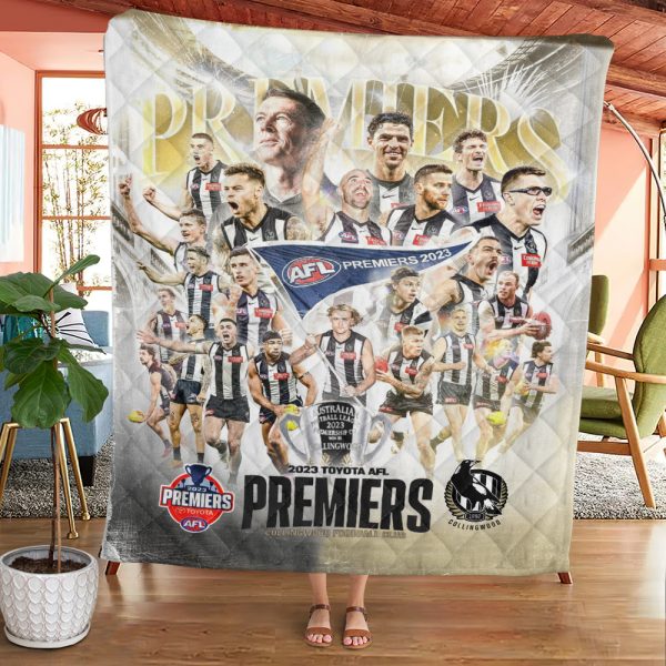 2023 AFL Premiers Collingwood FC Quilt Blanket - VANDH 1150