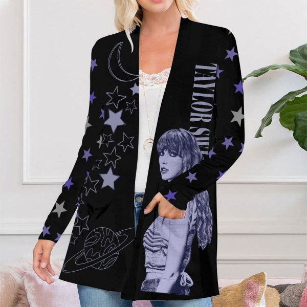 Taylor Swift Women's Patch Pocket Cardigan - ANHNV 2062