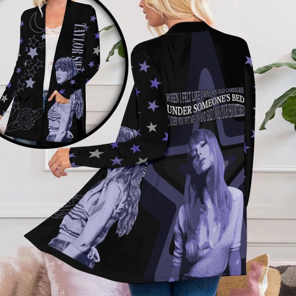 Taylor Swift Women's Patch Pocket Cardigan - ANHNV 2062