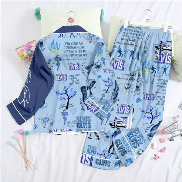 Elvis Presley Button Down Pajamas Set – ANHNV 2088