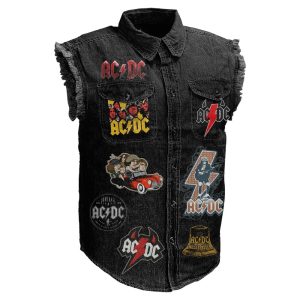 AC/DC 3D Lightweight Sleeveless Denim Shirt - ANHNV 3024