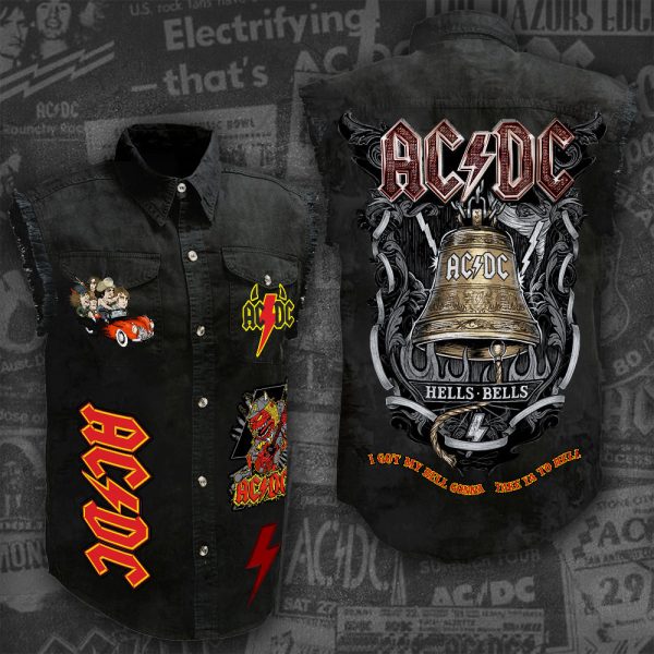 AC/DC 3D Lightweight Sleeveless Denim Shirt - ANHNV 3034