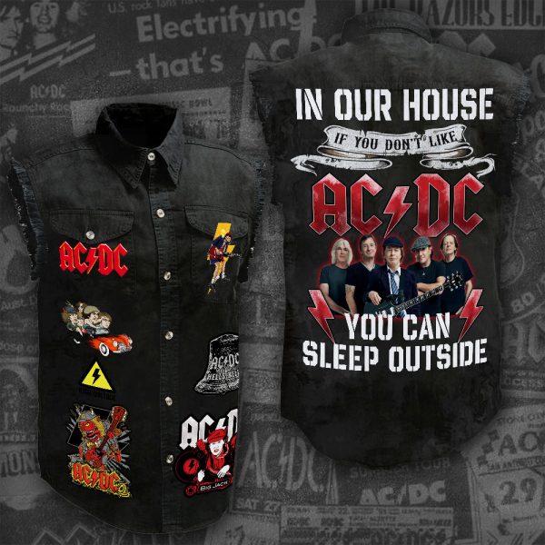 AC/DC 3D Lightweight Sleeveless Denim Shirt - ANHNV 3035