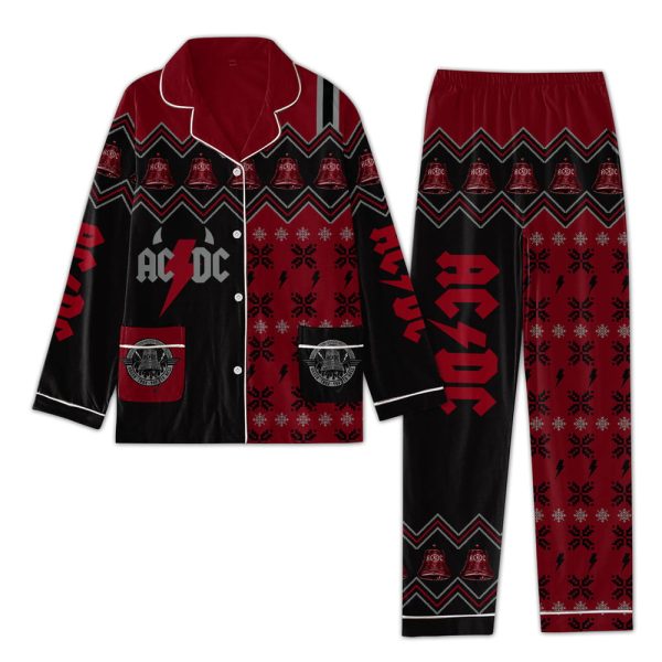 AC/DC Button Down Pajamas Set – ANHNV 3039