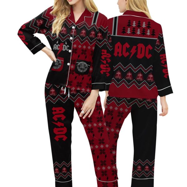 AC/DC Button Down Pajamas Set – ANHNV 3039