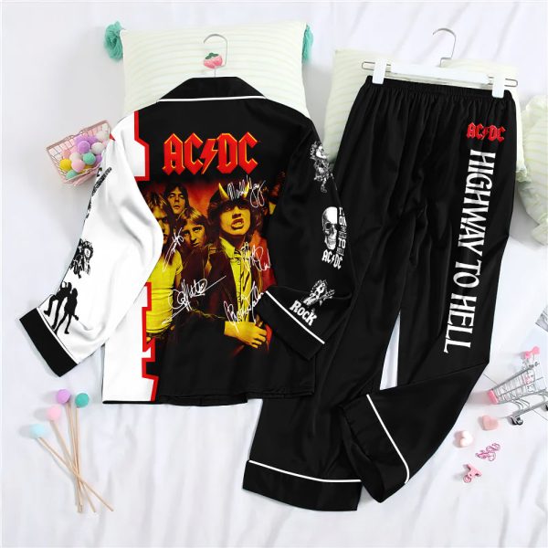 AC/DC Button Down Pajamas Set – ANHNV 3042