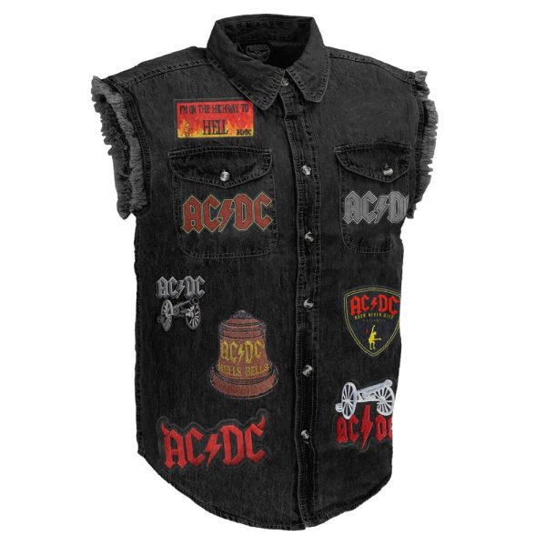 AC/DC 3D Lightweight Sleeveless Denim Shirt - ANHNV 3043