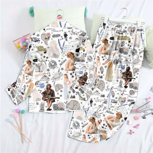 Taylor Swift Button Down Pajamas Set – ANHNV 3106