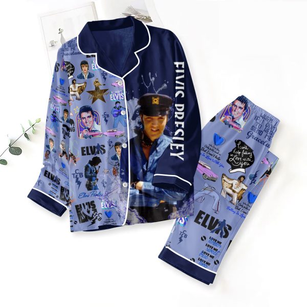 Elvis Presley Button Down Pajamas Set – ANHNV 3130