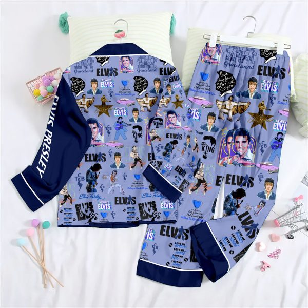 Elvis Presley Button Down Pajamas Set – ANHNV 3130